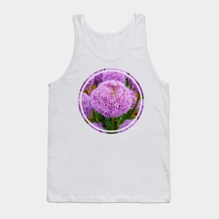 Purple Allium Onion Flowers Nature Circle Tank Top